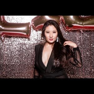 Black sheer maxi dress